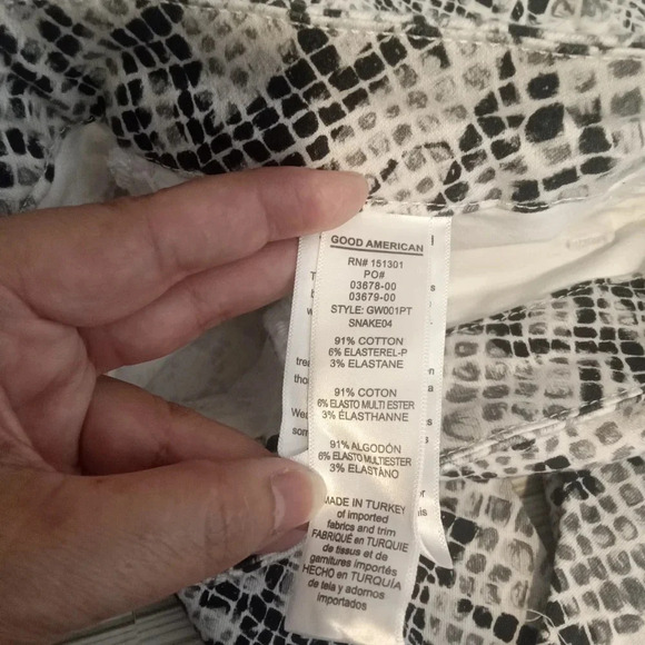Good American good waist snake print women's 18 - Picture 7 of 9